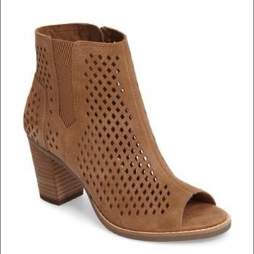 Toms Majorca peep toe bootie
